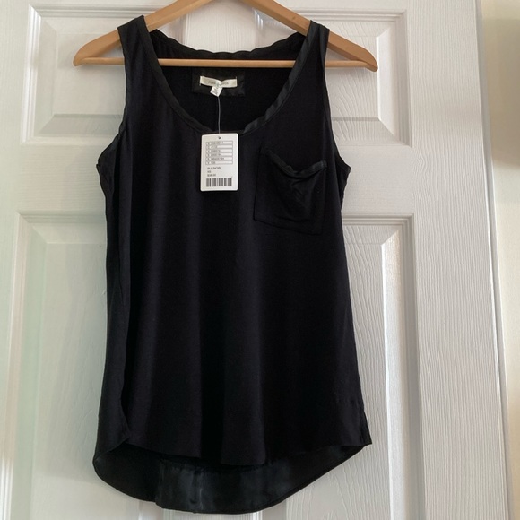 NWT Anthropologie Pure‎ + Good Scoop-neck Soft Tank Top Black XS - Picture 5 of 8
